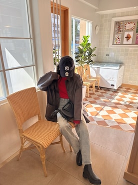 「アイテム（ステンカラーコート）」を使った、kannaさん（レディース・162cm）の秋コーディネート