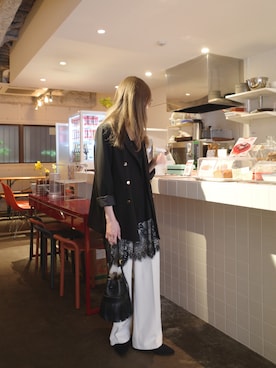 「Re:EDIT（リエディ）のアイテム（パンツ）」を使った、kannaさん（レディース・162cm）の春コーディネート