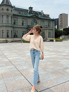 「アイテム（ブレスレット）」を使った、kannaさん（レディース・162cm）の夏コーディネート