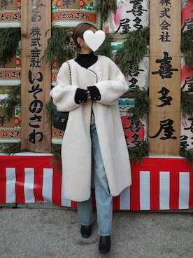 kannaさん（レディース・162cm）の冬コーディネート