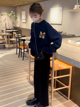 「Java（ジャバ）のアイテム（ニット/セーター）」を使った、kannaさん（レディース・162cm）の秋コーディネート