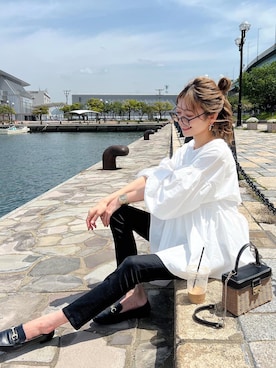 「Bonjour Sagan（ボンジュールサガン）のアイテム」を使った、kannaさん（レディース・162cm）の春コーディネート