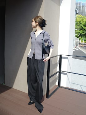 「アイテム（ヘアアクセサリー）」を使った、kannaさん（レディース・162cm）の秋コーディネート