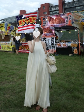 「アイテム（ワンピース/ドレス）」を使った、kannaさん（レディース・162cm）の夏コーディネート