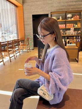 「アイテム（カーディガン/ボレロ）」を使った、kannaさん（レディース・162cm）の秋コーディネート