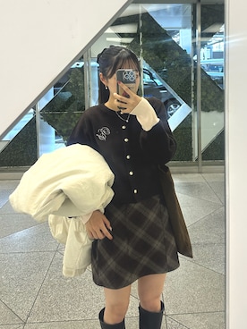 「one after another NICE CLAUP（ワンアフターアナザーナイスクラップ）のアイテム」を使った、Risaさん（レディース・152cm）の冬コーディネート