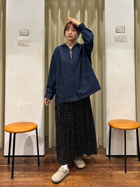 オカモトさん（骨格ナチュラル・レディース・155cm）の秋コーディネート