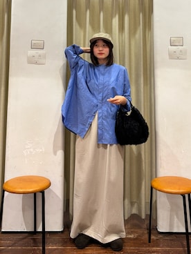 「POMTATA（ポンタタ）のPOMTATA　OTIS envan tote S（ハンドバッグ）」を使った、オカモトさん（レディース・155cm）の秋コーディネート