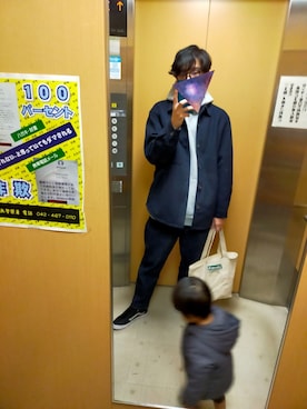 「ワークマン」｜しぇりー店長さん（メンズ・179cm・30代）の冬コーディネート