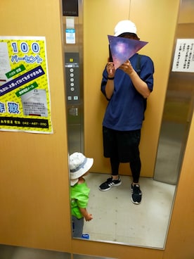 「レギンス」｜しぇりー店長さん（メンズ・179cm・30代）の夏コーディネート