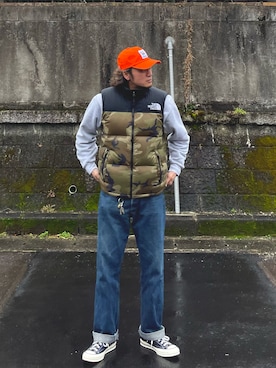 「Deluxewareのアイテム」を使った、HAYATOさん（メンズ・169cm）の冬コーディネート