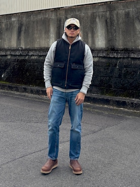 「RED WING（レッドウィング）のアイテム」を使った、HAYATOさん（メンズ・169cm）の冬コーディネート