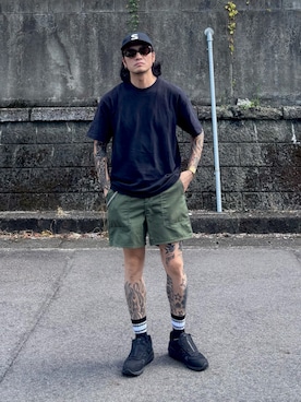 「NEW BALANCE（ニューバランス）のアイテム」を使った、HAYATOさん（メンズ・169cm）の夏コーディネート