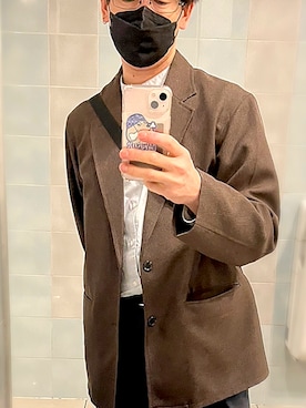 「アイテム（シャツ/ブラウス、シルバー系）」を使った、N.Suzukiさん（メンズ・169cm）の夏コーディネート