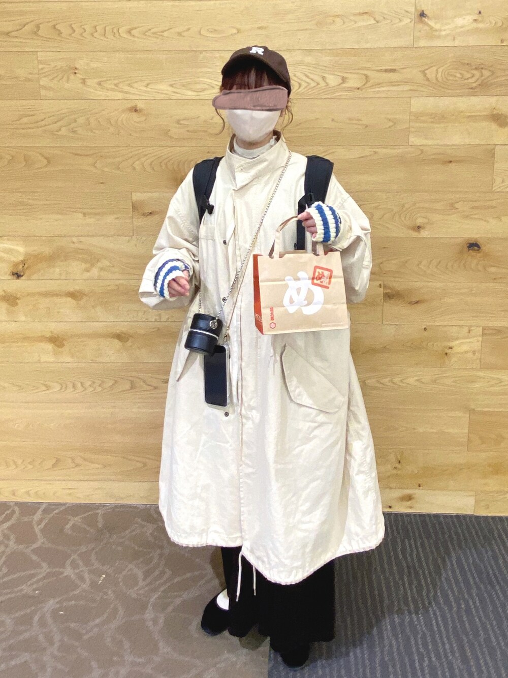 シーナリー モッズコート ライトグレー ◾️美品クリーニング