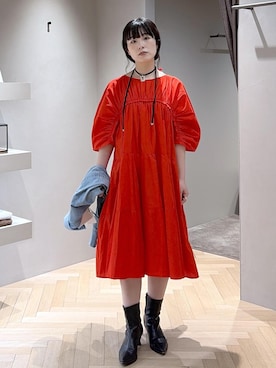 「RED CARD TOKYO（レッドカード）のアイテム」を使った、michiruさん（レディース・156cm）の冬コーディネート