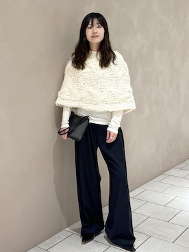 「アイテム（マフラー）」を使った、michiruさん（レディース・156cm・20代）の秋コーディネート