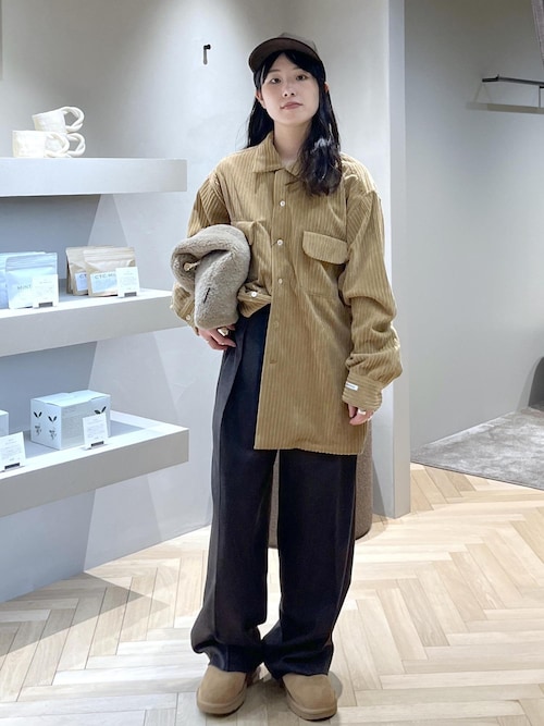 ウールタックワイドパンツ / セットアップ対応（スラックス）｜SALON