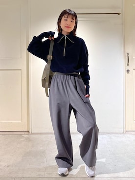 「クリーミーコットン」｜michiruさん（レディース・156cm）の秋コーディネート