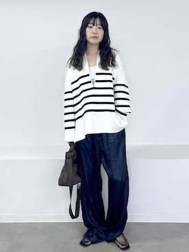 「アイテム（トートバッグ）」を使った、michiruさん（レディース・156cm・20代）の秋コーディネート