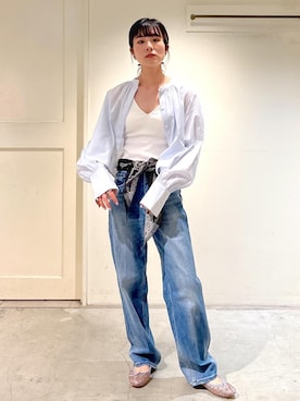 「SALON adam et rope'（サロン アダム エ ロペ）のアイテム（財布/小物）」を使った、michiruさん（レディース・156cm）の冬コーディネート