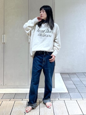 「Americana」｜「アイテム（デニムパンツ）」を使った、michiruさん（レディース・156cm）の夏コーディネート