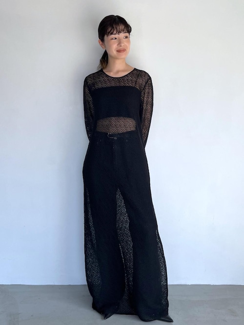 セール】レースシアーワンピース（ワンピース）｜SALON adam et rope