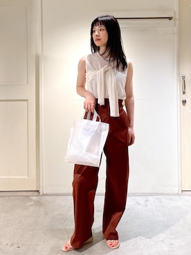 「NICOLAS LAINAS」｜michiruさん（レディース・156cm）の夏コーディネート