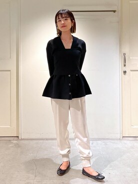 「SALON adam et rope'（サロン アダム エ ロペ）のアイテム（アクセサリー）」を使った、michiruさん（レディース・156cm）の秋コーディネート