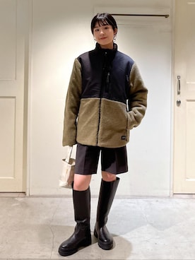 「Americana」｜「アイテム（ブーツ）」を使った、michiruさん（レディース・156cm）の冬コーディネート