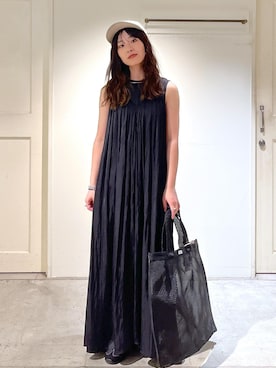 「夏コーデ」｜「アイテム（オールインワン・サロペット）」を使った、michiruさん（レディース・156cm）の夏コーディネート