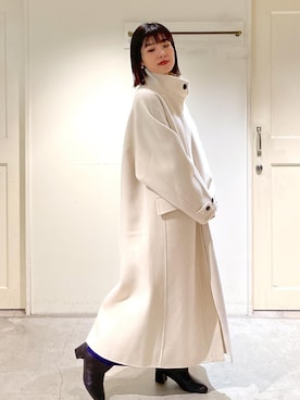 「SALON adam et rope'（サロン アダム エ ロペ）のアイテム（その他アウター）」を使った、michiruさん（レディース・156cm）の秋コーディネート