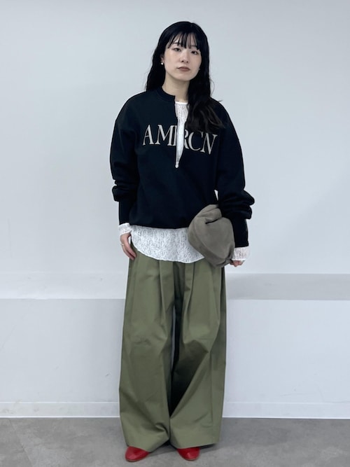 Americana（アメリカーナ） for SALON】ロゴジップスウェット