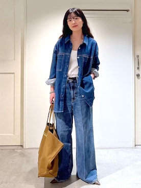 「SALON adam et rope'（サロン アダム エ ロペ）のアイテム」を使った、michiruさん（レディース・156cm）の夏コーディネート