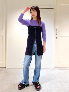 「redcardtokyo」｜michiruさん（レディース・156cm）の夏コーディネート