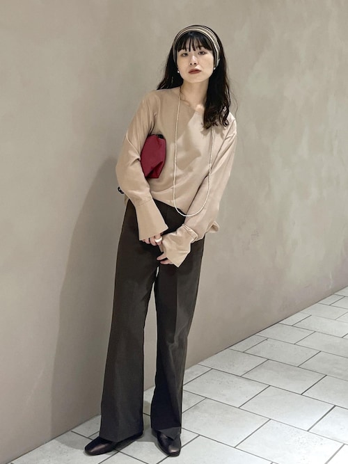 コットンライクスタイルアップパンツ（スラックス）｜SALON adam et