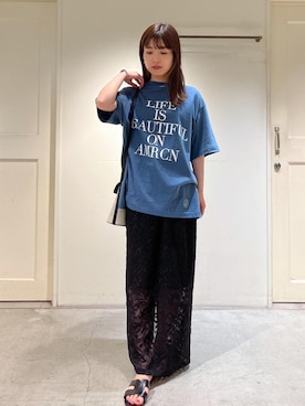 「Americana」｜「アイテム（ショルダーバッグ）」を使った、michiruさん（レディース・156cm）の夏コーディネート