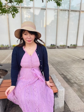 「TOCCA（トッカ）のアイテム」を使った、菅野奈織美さん（レディース・156cm）の春コーディネート