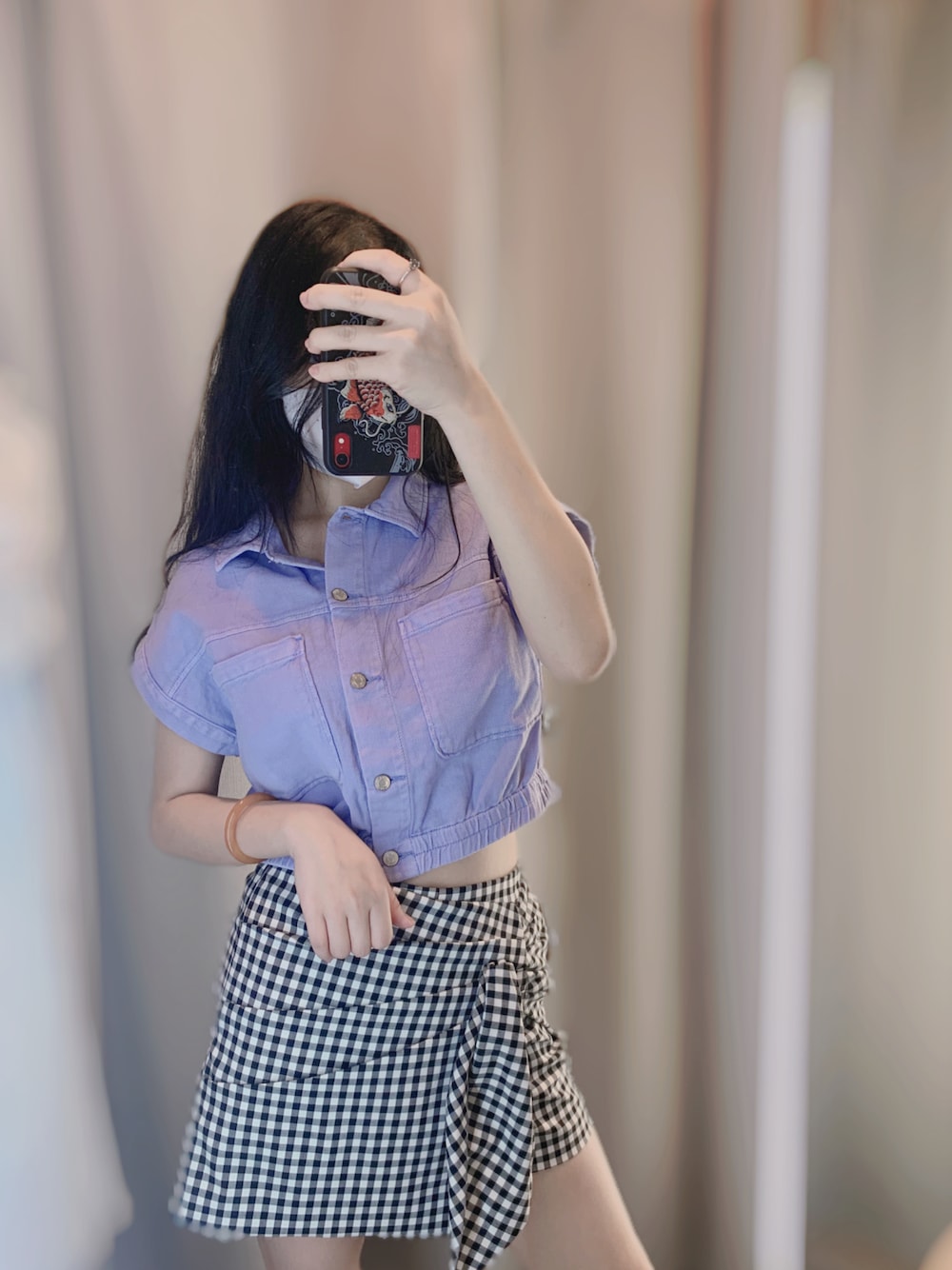 「ootd、夏、164以上に見られる女」｜「ZARAのアイテム（タンクトップ、パープル系）」を使った、Regina 💜さん（レディース・164cm）の夏コーディネートの1枚目の写真