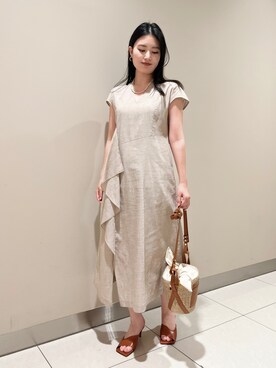 「quartierglam（カルチェグラム）のアイテム」を使った、SAYAさん（レディース・163cm）の夏コーディネート