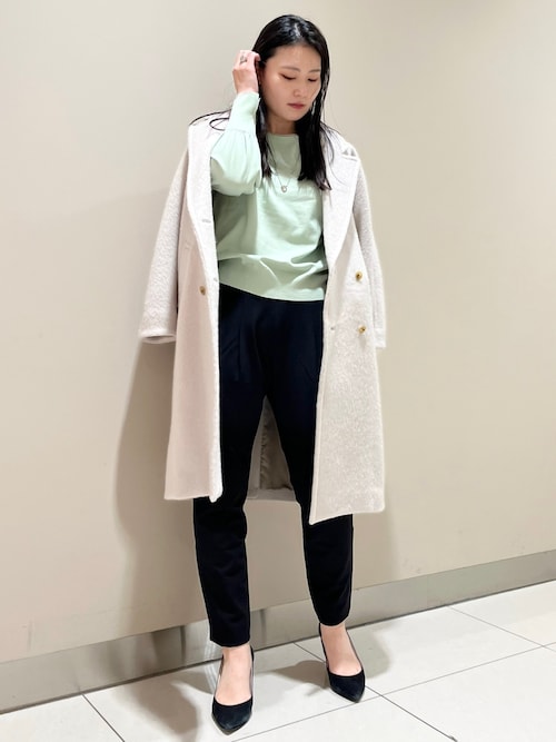 セール】モヘアシャギーダブルロングコート（チェスターコート