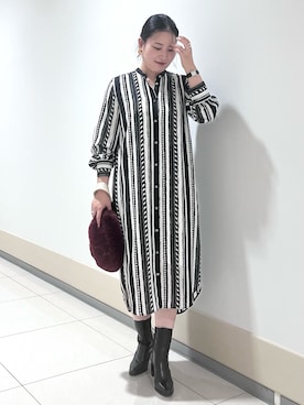 「qualite（カリテ）のアイテム（ワンピース）」を使った、SAYAさん（レディース・163cm）の夏コーディネート