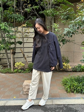 「Gramicci（グラミチ）のアイテム（ジャケット/アウター）」を使った、miyuさん（レディース・169cm）の秋コーディネート