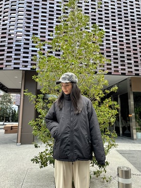 「WILD THINGS（ワイルドシングス）のアイテム（ジャケット/アウター）」を使った、miyuさん（レディース・169cm）の冬コーディネート