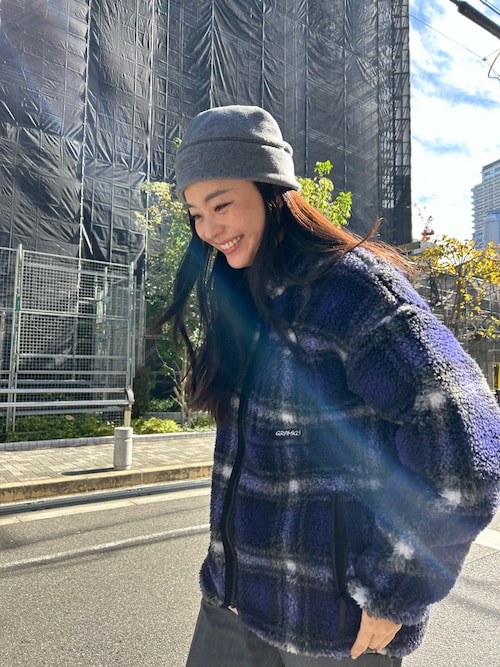 SHADOW PLAID SHERPA JACKET | シャドープレイド シェルパジャケット 