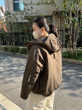 「WILD THINGS（ワイルドシングス）のアイテム（ダウンジャケット/コート）」を使った、miyuさん（レディース・169cm）の秋コーディネート