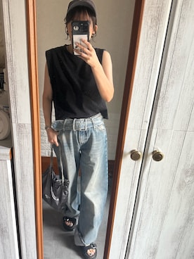 「アイテム（サンダル）」を使った、kary☆さん（レディース・161cm）の秋コーディネート