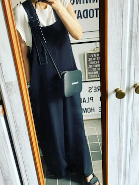 「notch.（ノッチ）のアイテム（オールインワン・サロペット）」を使った、kary☆さん（レディース・161cm）の夏コーディネート