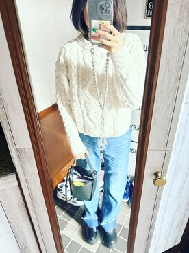 「BALENCIAGA」｜「アイテム（ブーツ）」を使った、kary☆さん（レディース・161cm）の冬コーディネート
