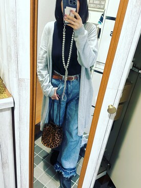 「A.M.S.（エーエムエス）のアイテム（バッグ）」を使った、kary☆さん（レディース・161cm）の冬コーディネート